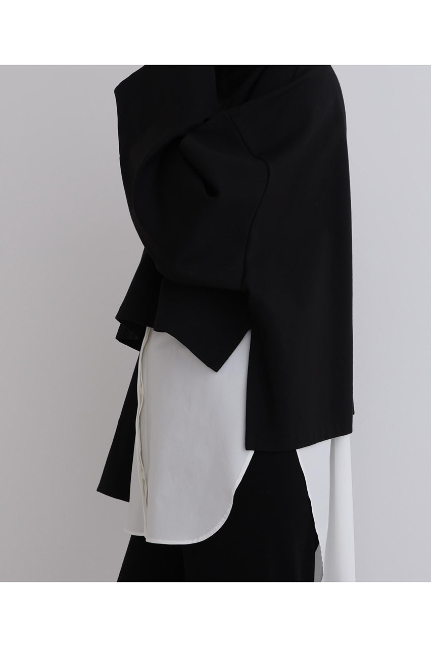 LE PHIL(ルフィル) 長袖カットソー サイズF レディース美品  - 黒 ハイネック LE PHIL(ル フィル)｜ハイネッククロプドプルオーバー/ブラック の通販