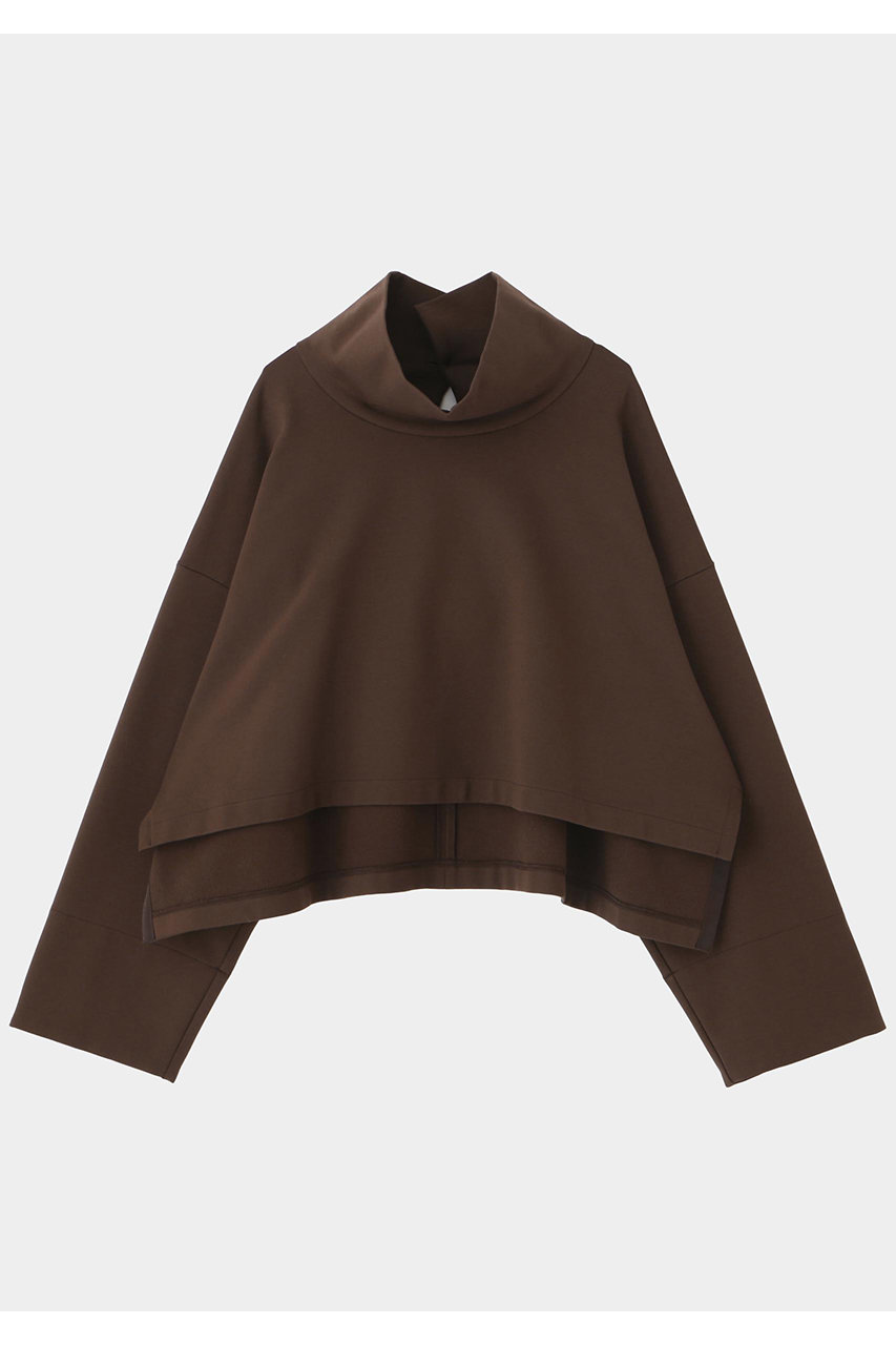 LE PHIL ハイネッククロプドプルオーバー (ブラウン, Ｆ) ル フィル ELLE SHOP