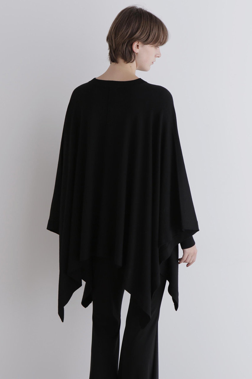 LE PHILブラック ポンチョ・ケープコート LE PHILブラック ポンチョ・ケープコート