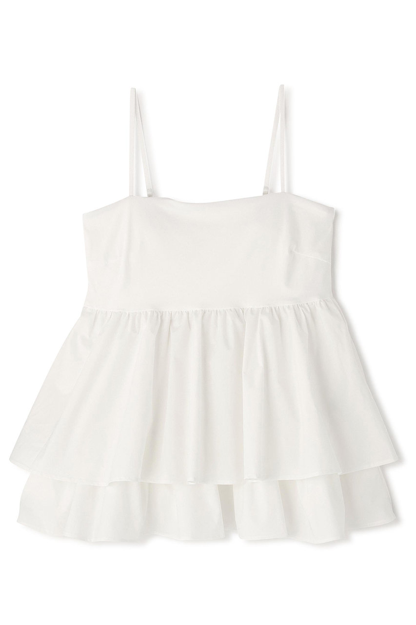 ル フィル/LE PHILのフリルキャミソール(ホワイト/5346110109)