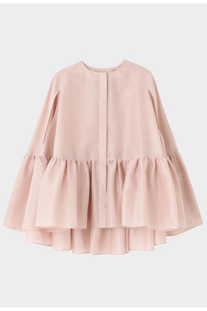 シアーオーガンジーケープブラウス