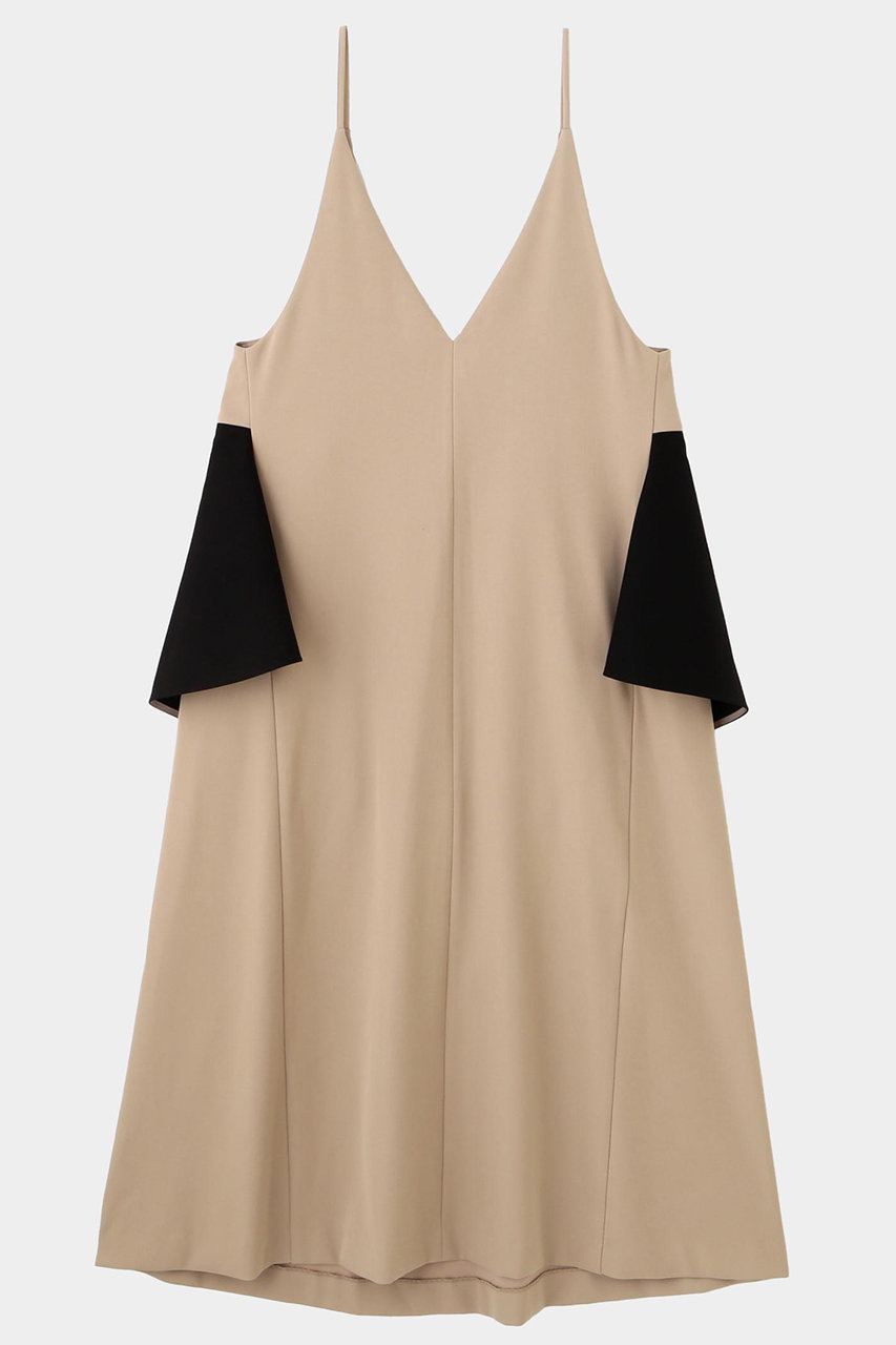 ライトダブルクロスペプラムキャミワンピース