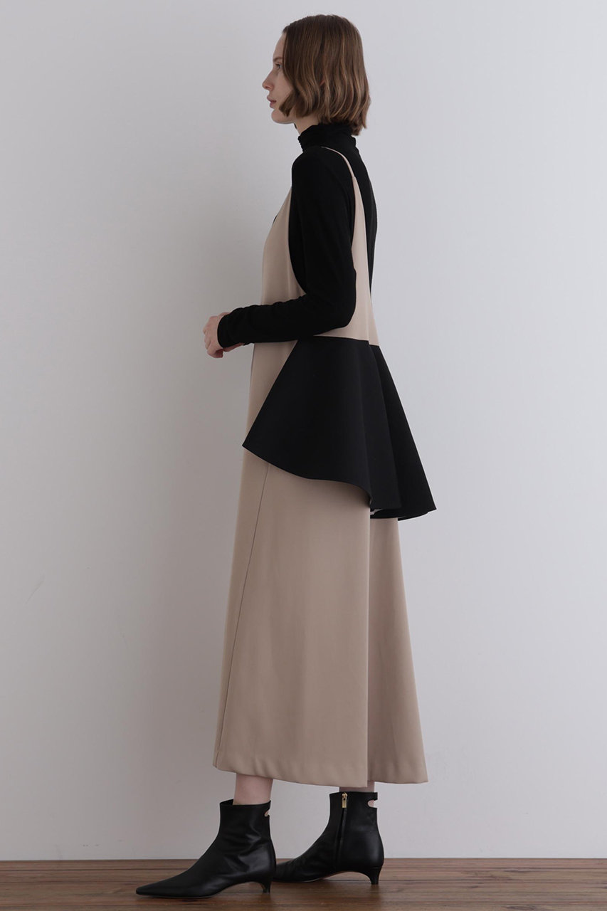 LE PHIL(ル フィル)｜ライトダブルクロスペプラムキャミワンピース