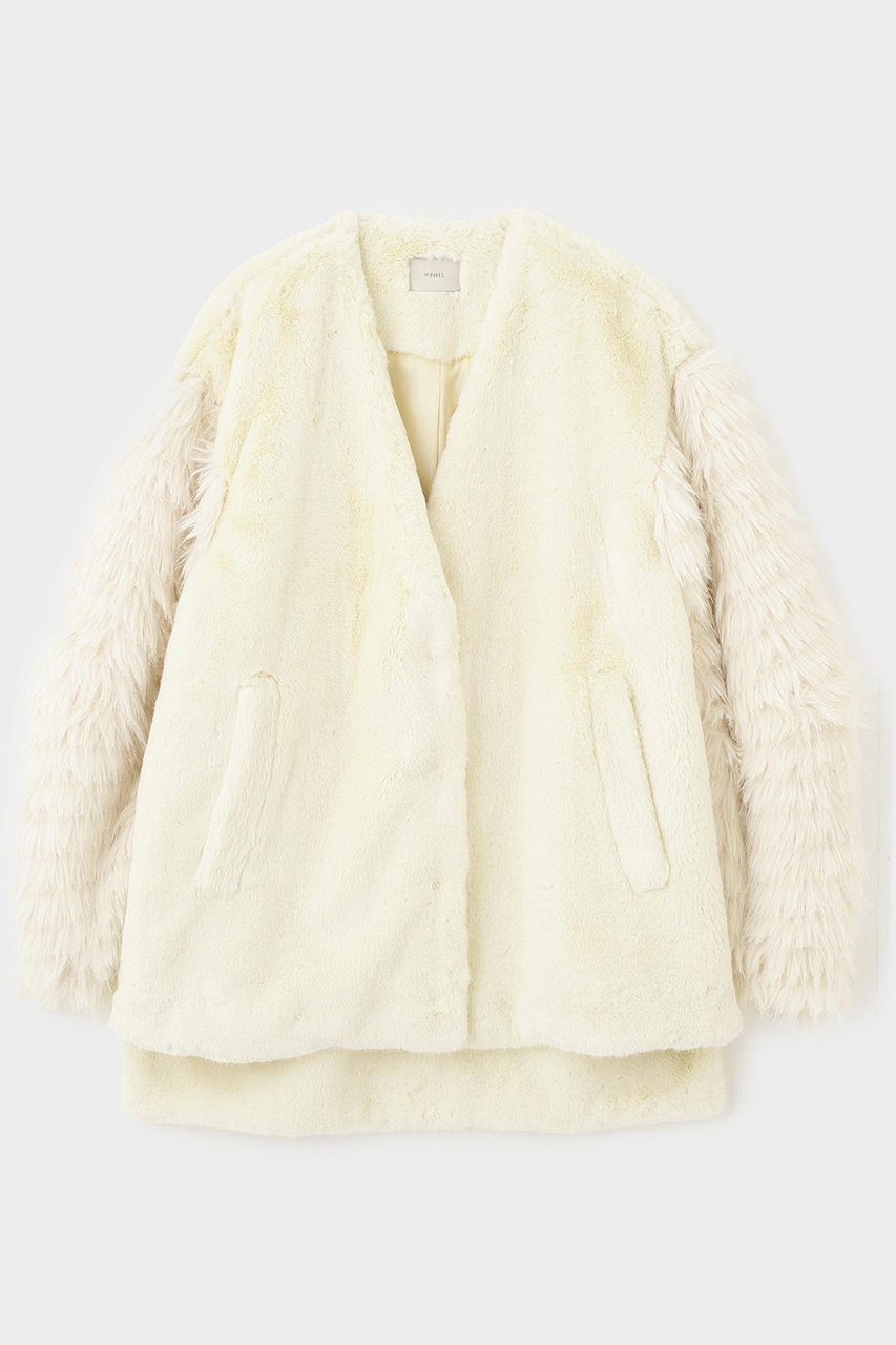 フェイクファーコンビジャケット