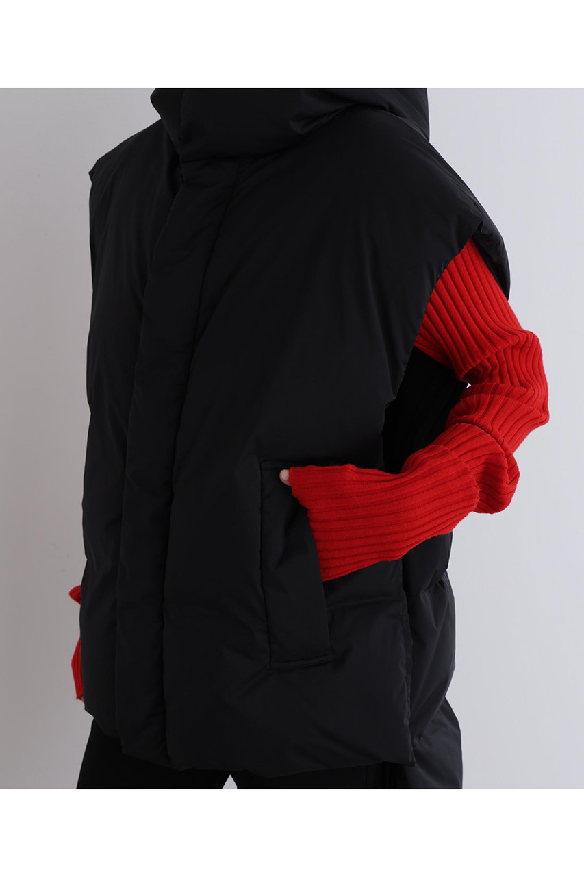 LE PHIL(ル フィル)｜ボクシーシルエットダウンベスト/ブラック の通販