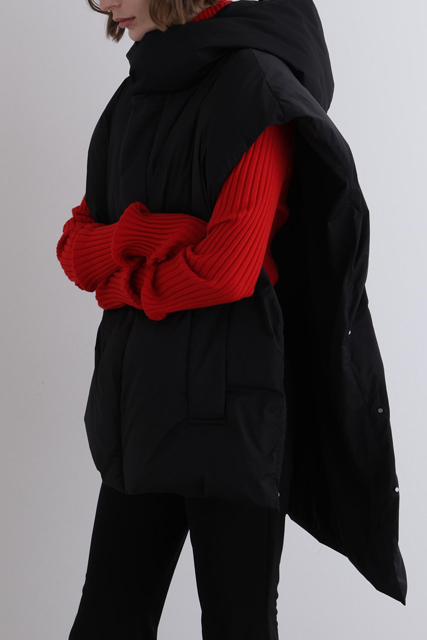 LE PHIL(ル フィル)｜ボクシーシルエットダウンベスト/ブラック の通販