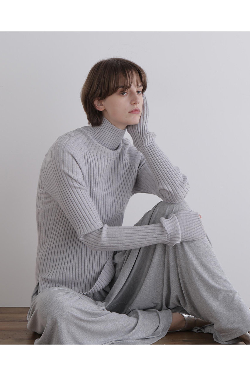 LE PHIL(ル フィル)｜ウールリブタートル/グレー の通販｜ELLESHOP