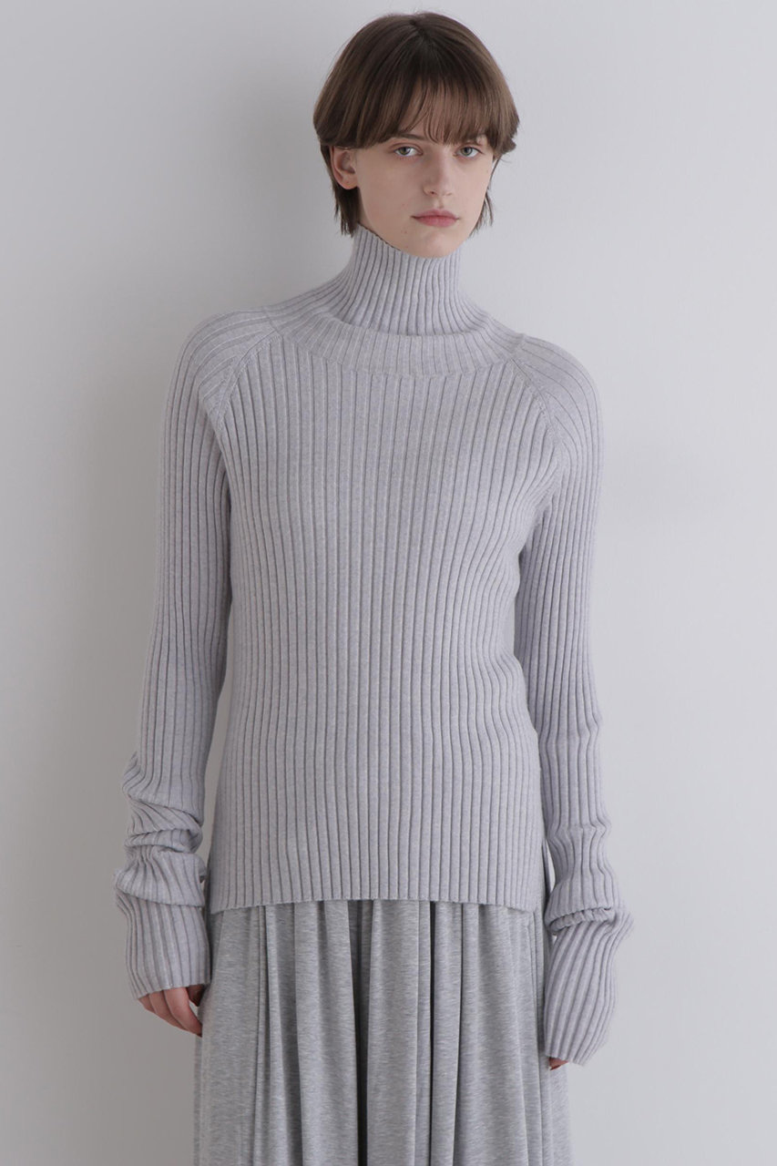 LE PHIL(ル フィル)｜ウールリブタートル/グレー の通販｜ELLESHOP