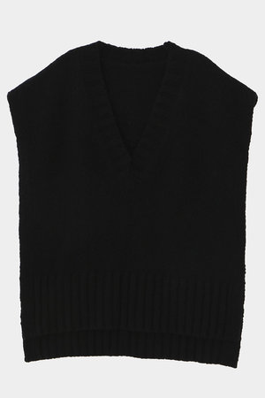 LE PHIL ☆ルフィル ドライVネックニット　ブルー☆ ADORE ベスト LE PHIL ☆ルフィル ドライVネックニット ブルー☆ ADORE ベスト