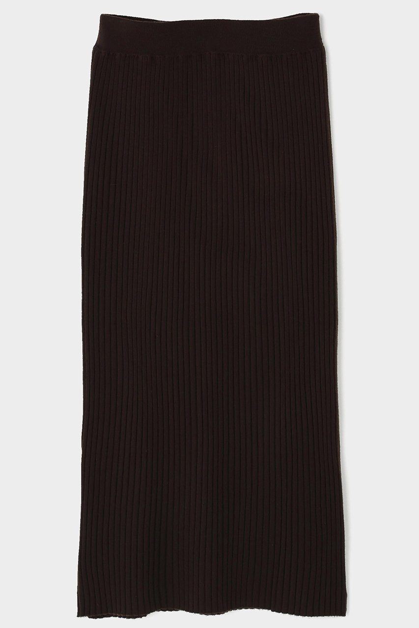 ル フィル/LE PHILのワイドリブニットスカート(ブラウン/5345272023)
