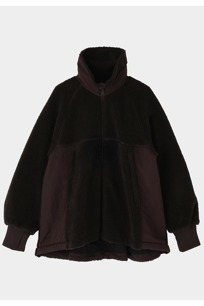 LE PHIL 《LE PHIL SPORTS》ボアパイルジャケット (ブラウン, 0) ル フィル ELLE SHOP LE PHIL 《LE PHIL SPORTS》ボアパイルジャケット (ブラウン, 0) ル フィル ELLE SHOP