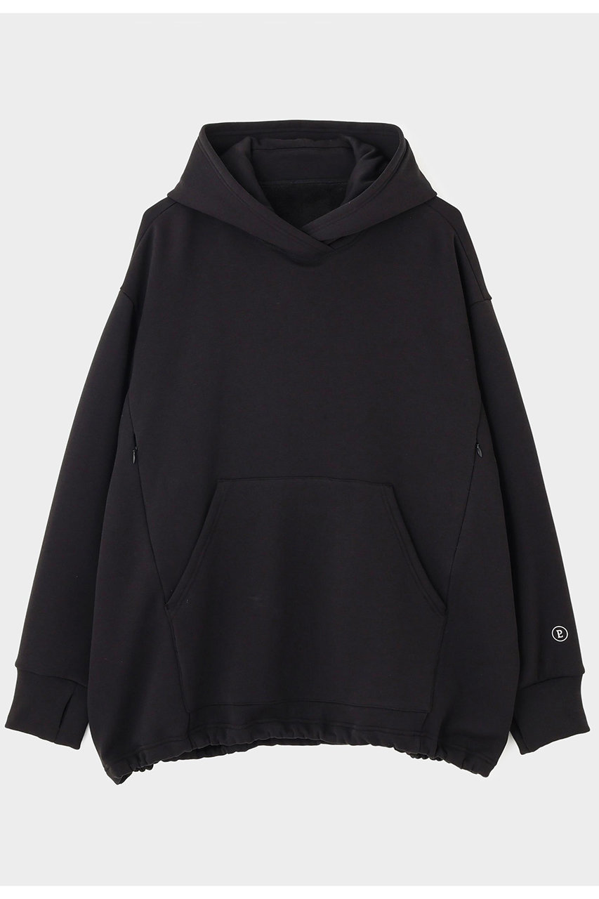 LE PHIL 《LE PHIL SPORTS》バック裏毛ビッグフーディー (ブラック, Ｆ) ル フィル ELLE SHOP