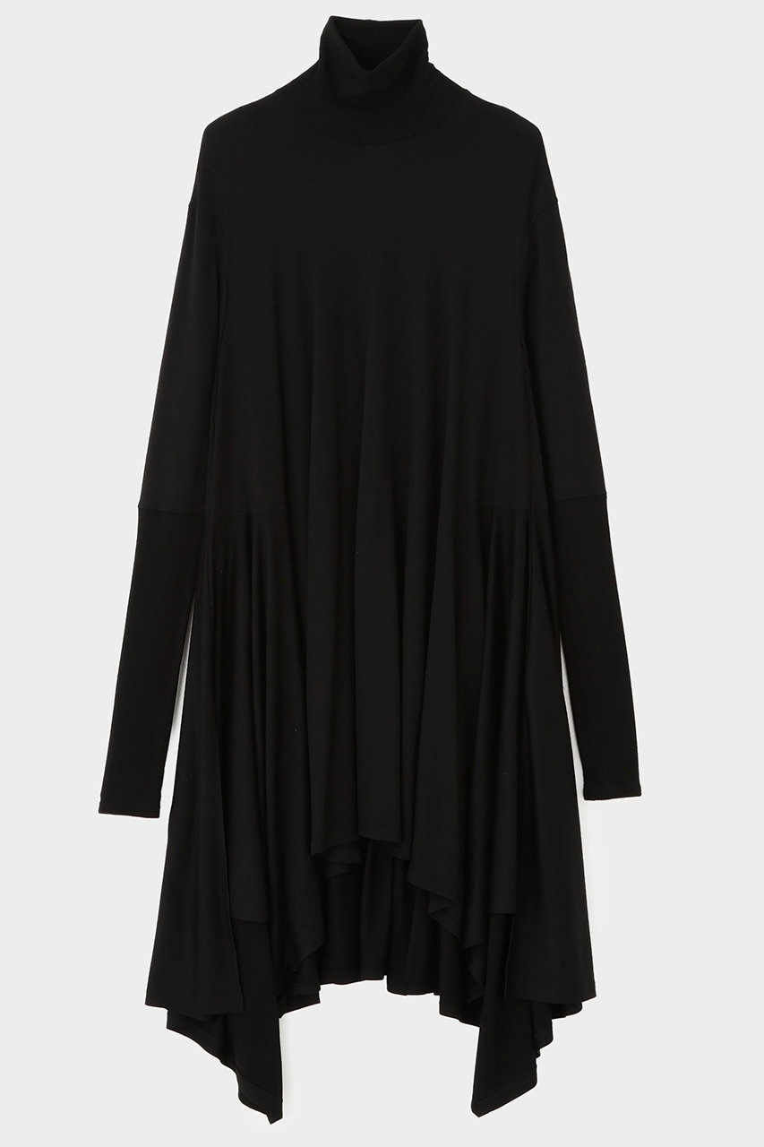 ル フィル/LE PHILのウールジャージーコンビカットソー(ブラック/5345260113)