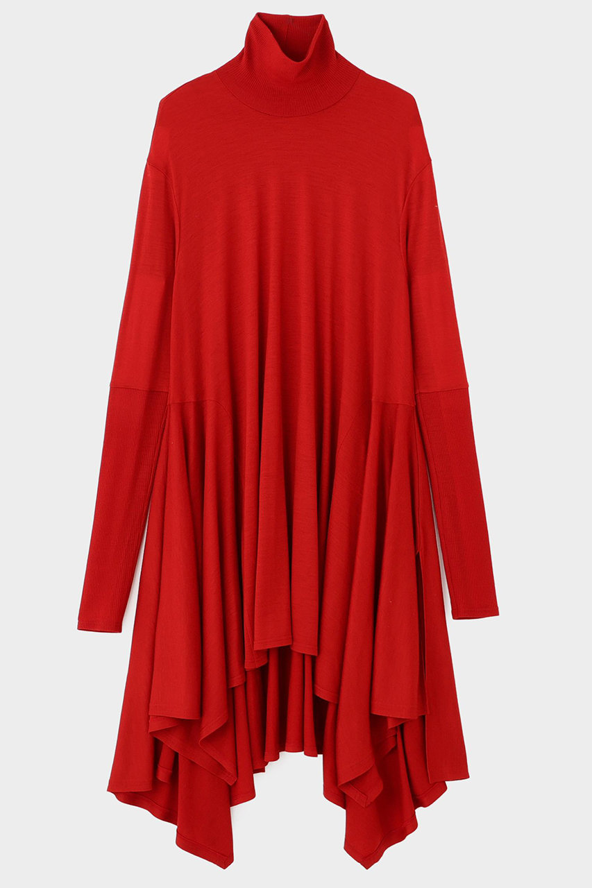 ル フィル/LE PHILのウールジャージーコンビカットソー(レッド/5345260113)