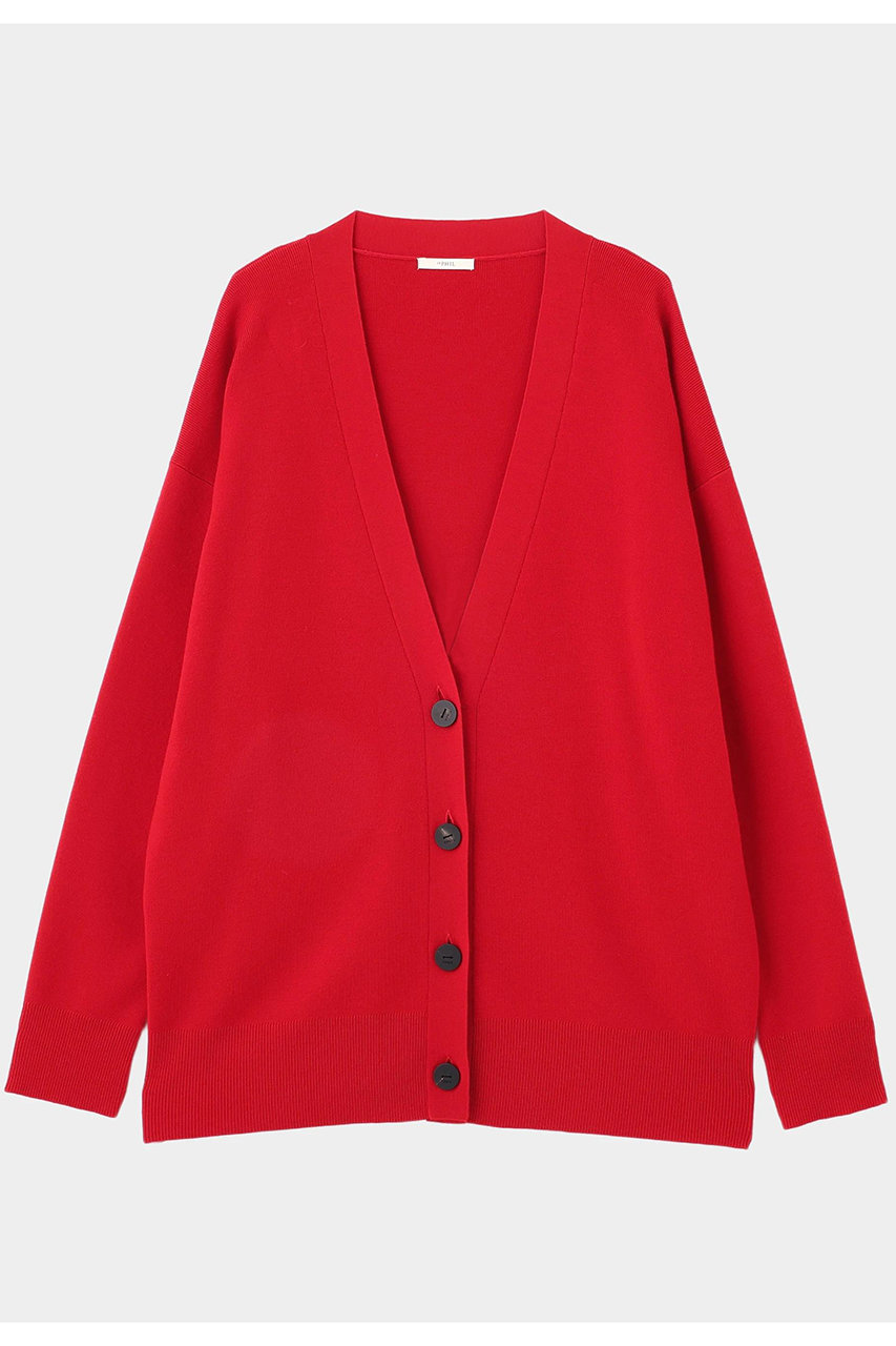 ル フィル/LE PHILのウールオーバーサイズカーディガン(レッド/5345270022)