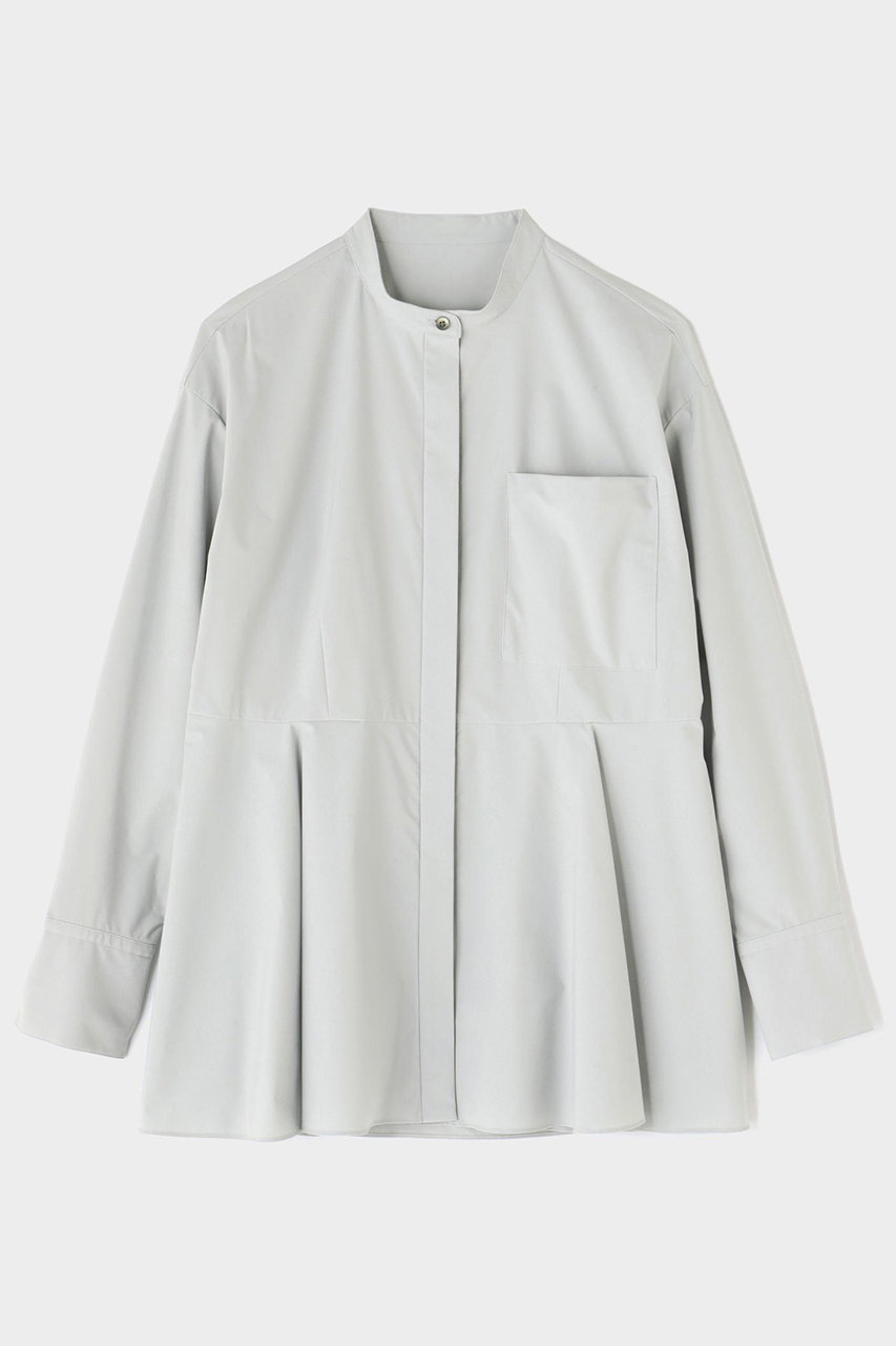 【LE PHIL】24FW極美品　SOLOTEXペプラムブラウス　ホワイト　F LE PHIL(ル フィル)｜SOLOTEXペプラムブラウス/グレー の通販