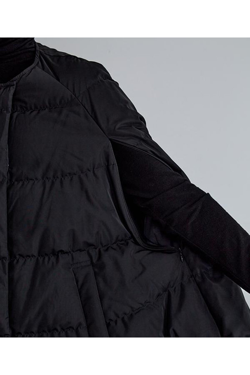 LE PHIL(ル フィル)｜パッフィーダウンケープ/ブラック の通販