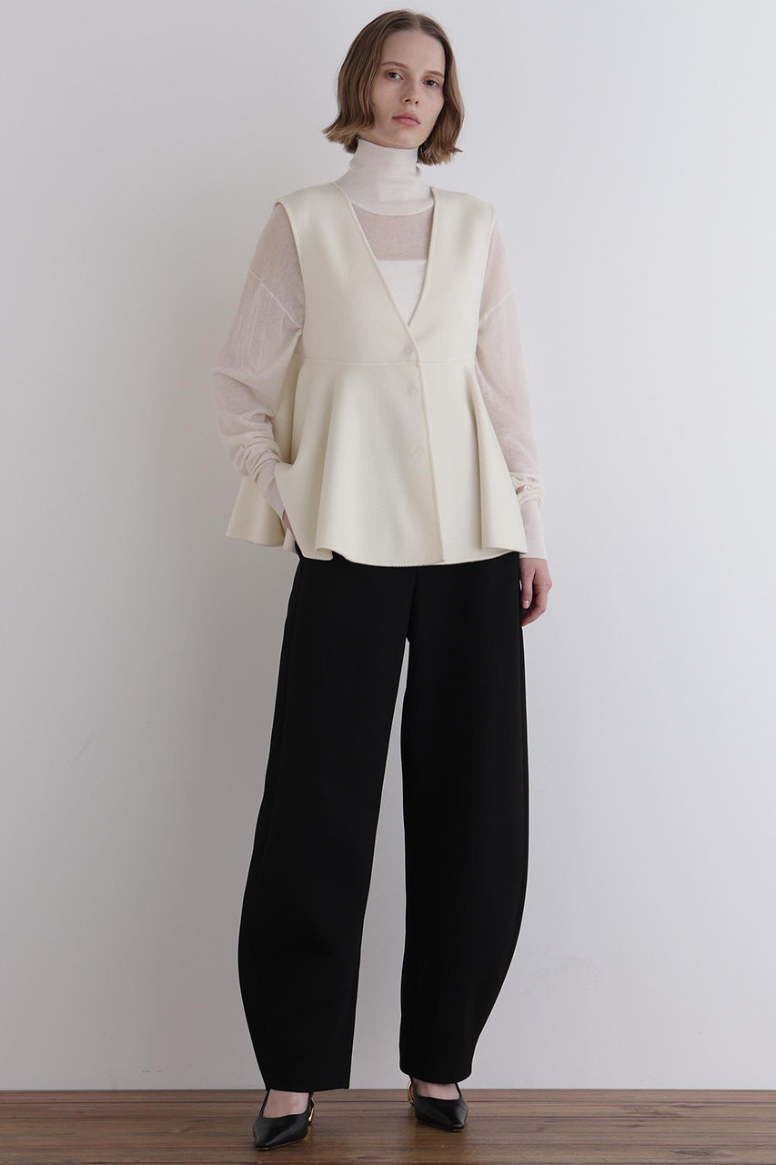 LE PHIL(ル フィル)｜トリプルクロスカーブパンツ/ブラック の通販