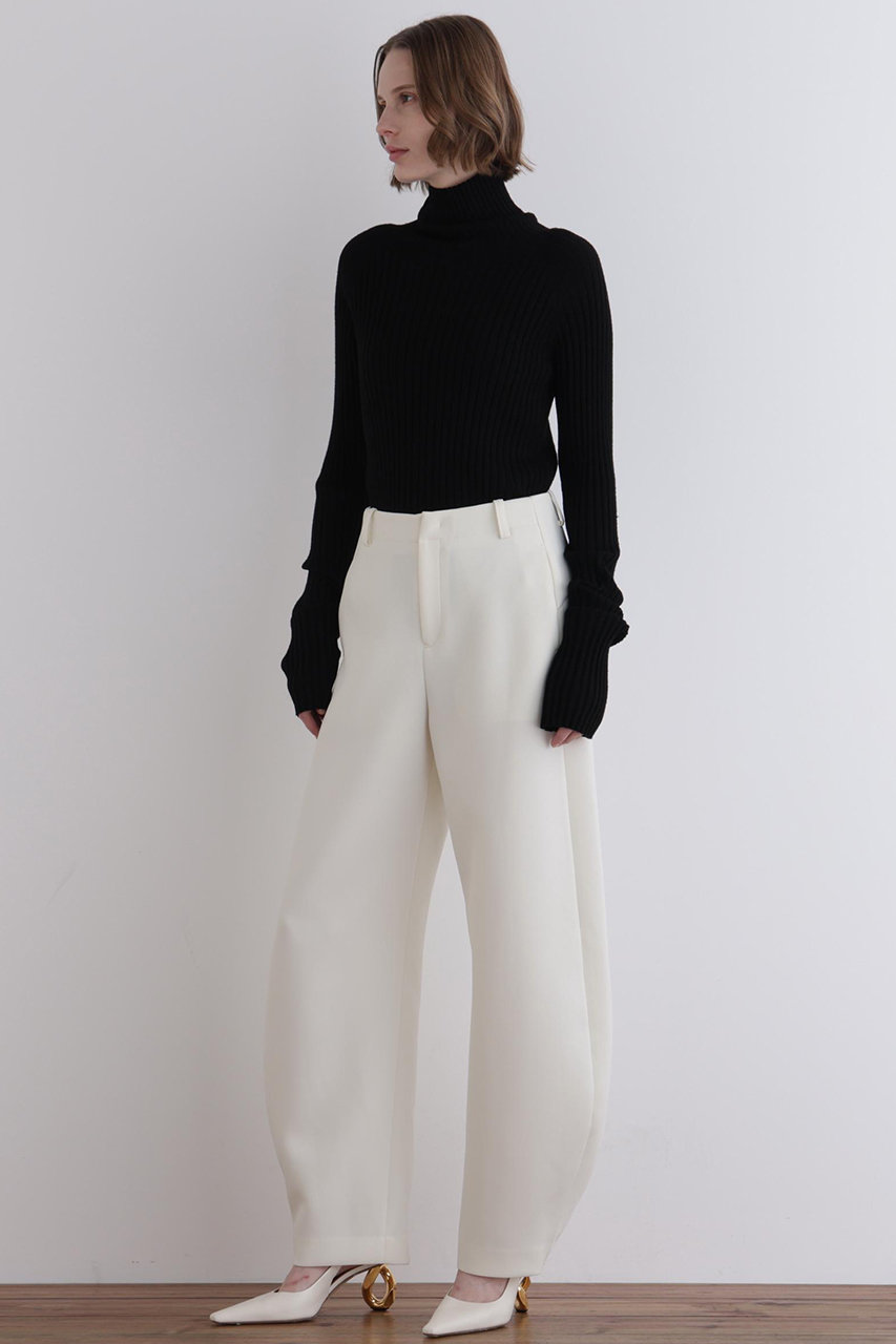 LE PHIL トリプルクロスカーブパンツ (ホワイト, １) ル フィル ELLE SHOP