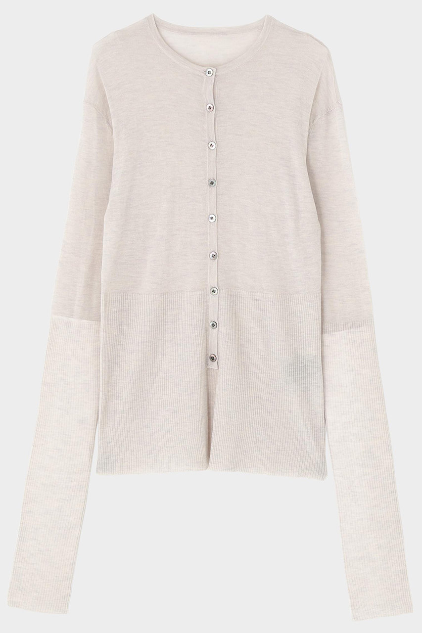 ル フィル/LE PHILのハイゲージニットカーディガン(グレー/5345270119)