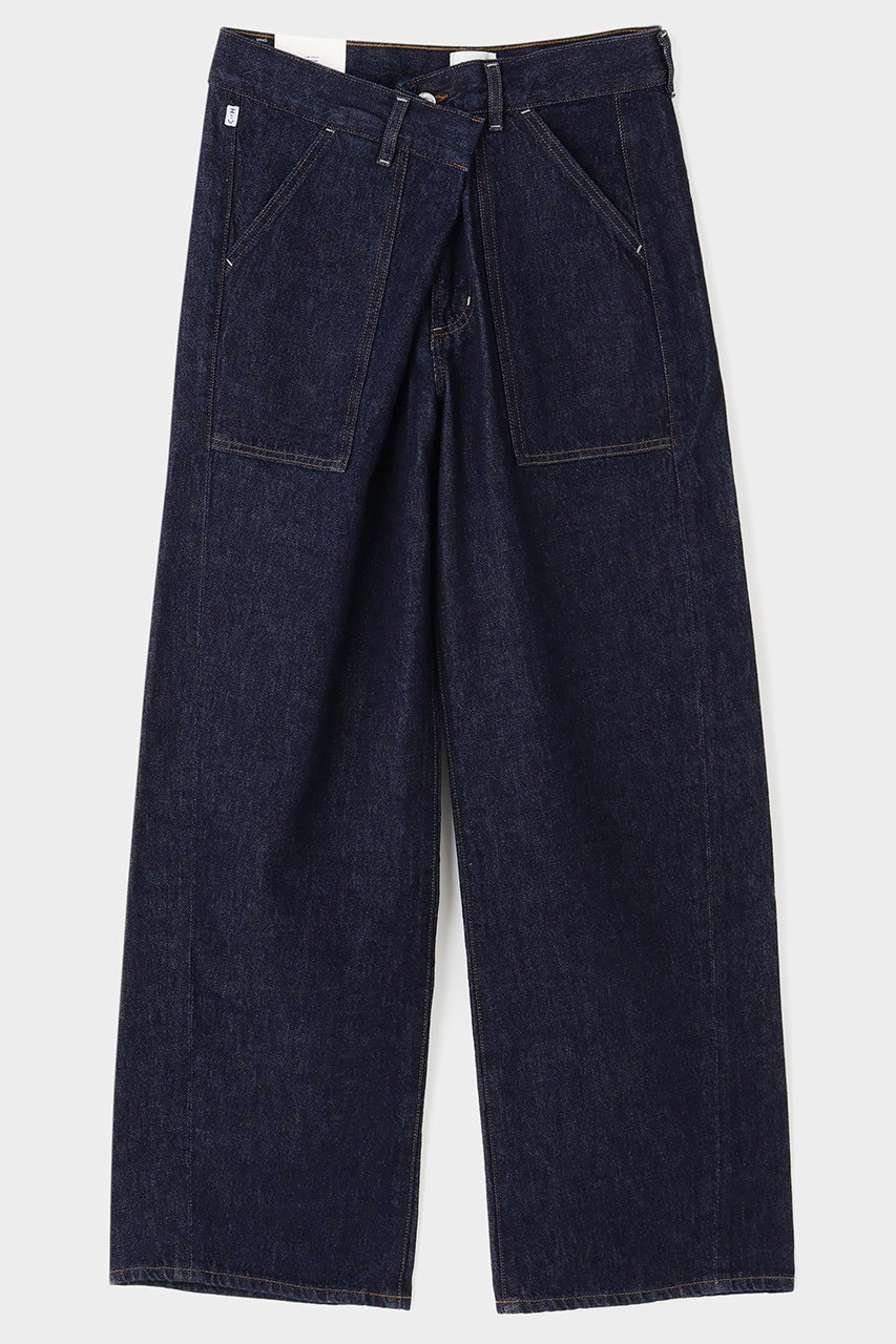 LE PHIL INES UTILITY TROUSER IN VIRGI (ブルー, ２４) ル フィル ELLE SHOP