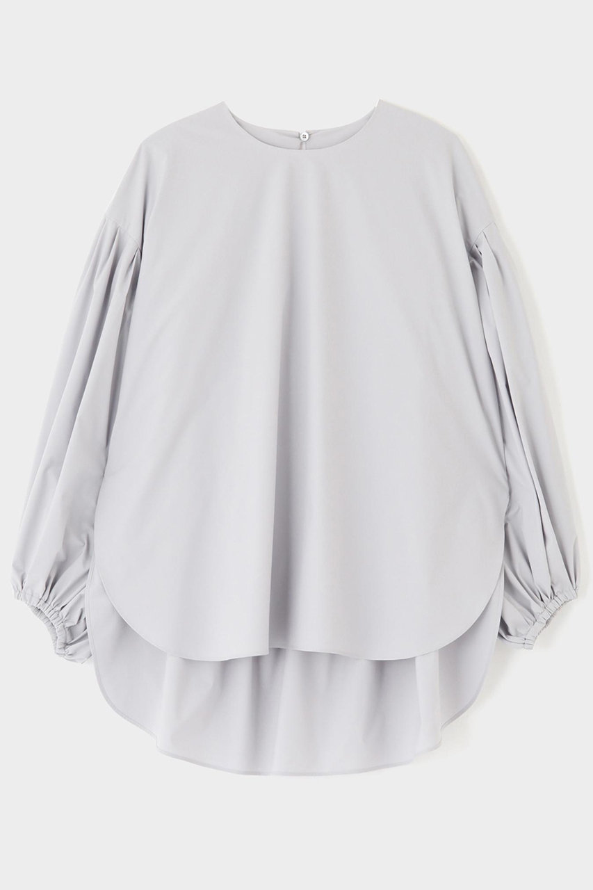 LE PHIL(ル フィル)｜SOLOTEXギャザーブラウス/グレー の通販