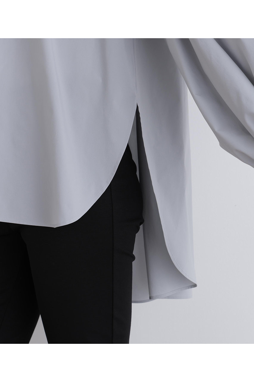 LE PHIL(ル フィル)｜SOLOTEXギャザーブラウス/グレー の通販