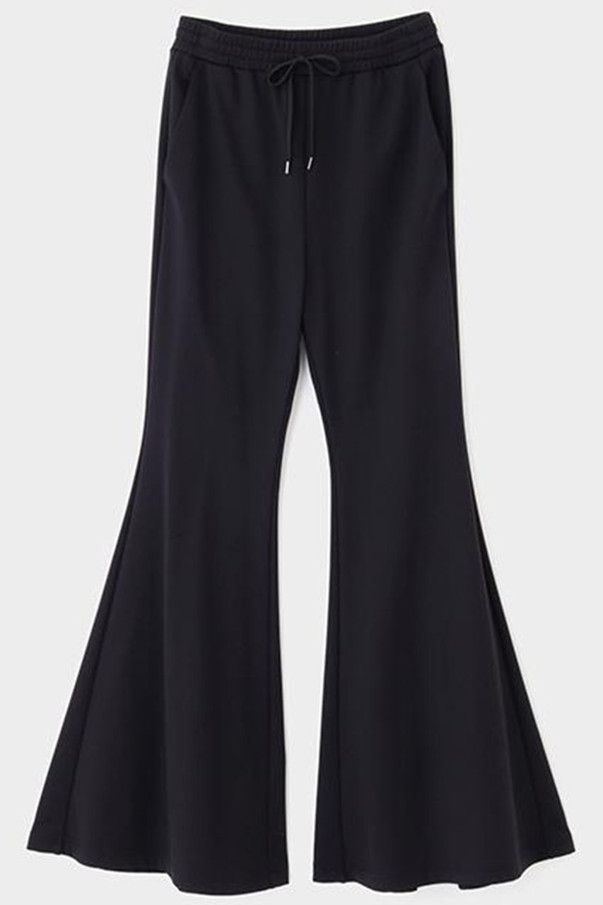 LE PHIL(ル フィル)｜ハイストレッチ裏起毛フレアパンツ/ブラック の