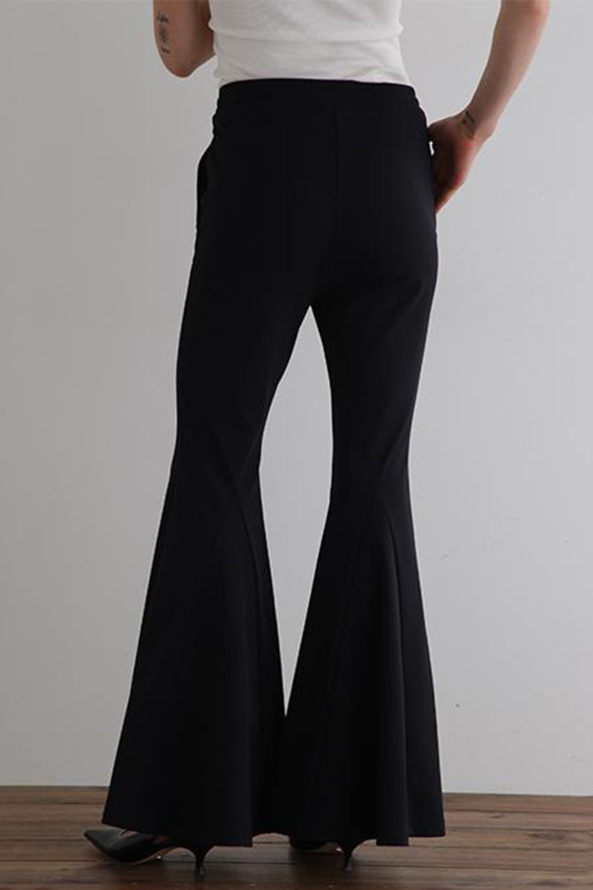 LE PHIL(ル フィル)｜ハイストレッチ裏起毛フレアパンツ/ブラック の