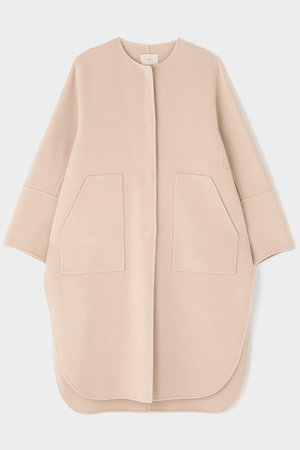 ル フィル/LE PHILのソフトウールリバーノーカラーコート(110900/110903)