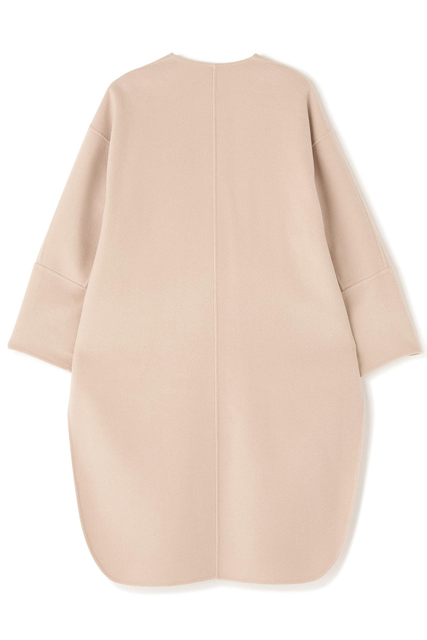 LE PHIL(ル フィル)｜ソフトウールリバーノーカラーコート/ベージュ の