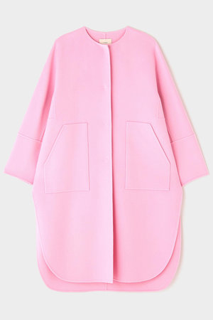 ル フィル/LE PHILのソフトウールリバーノーカラーコート(110900/110903)