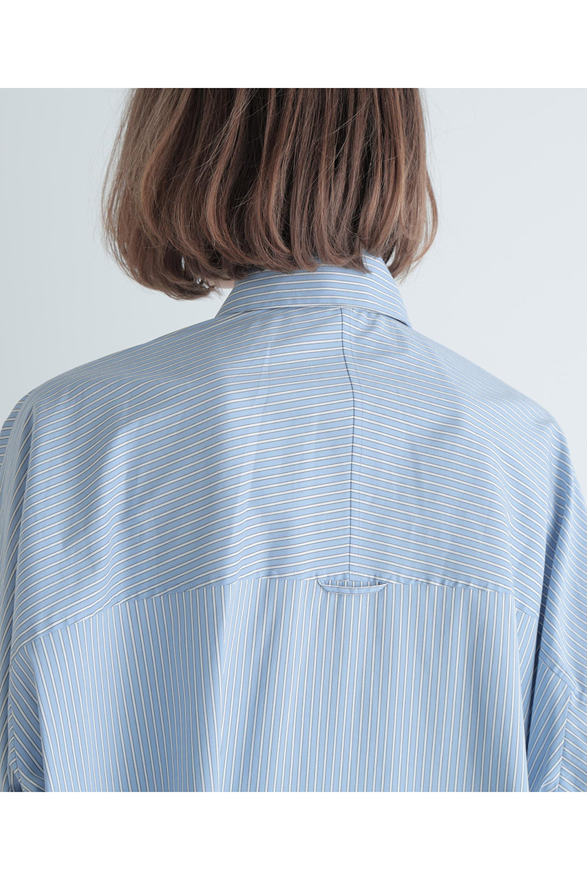 LE PHIL(ル フィル)｜オーバーサイズブラウス/ブルー の通販｜ELLESHOP