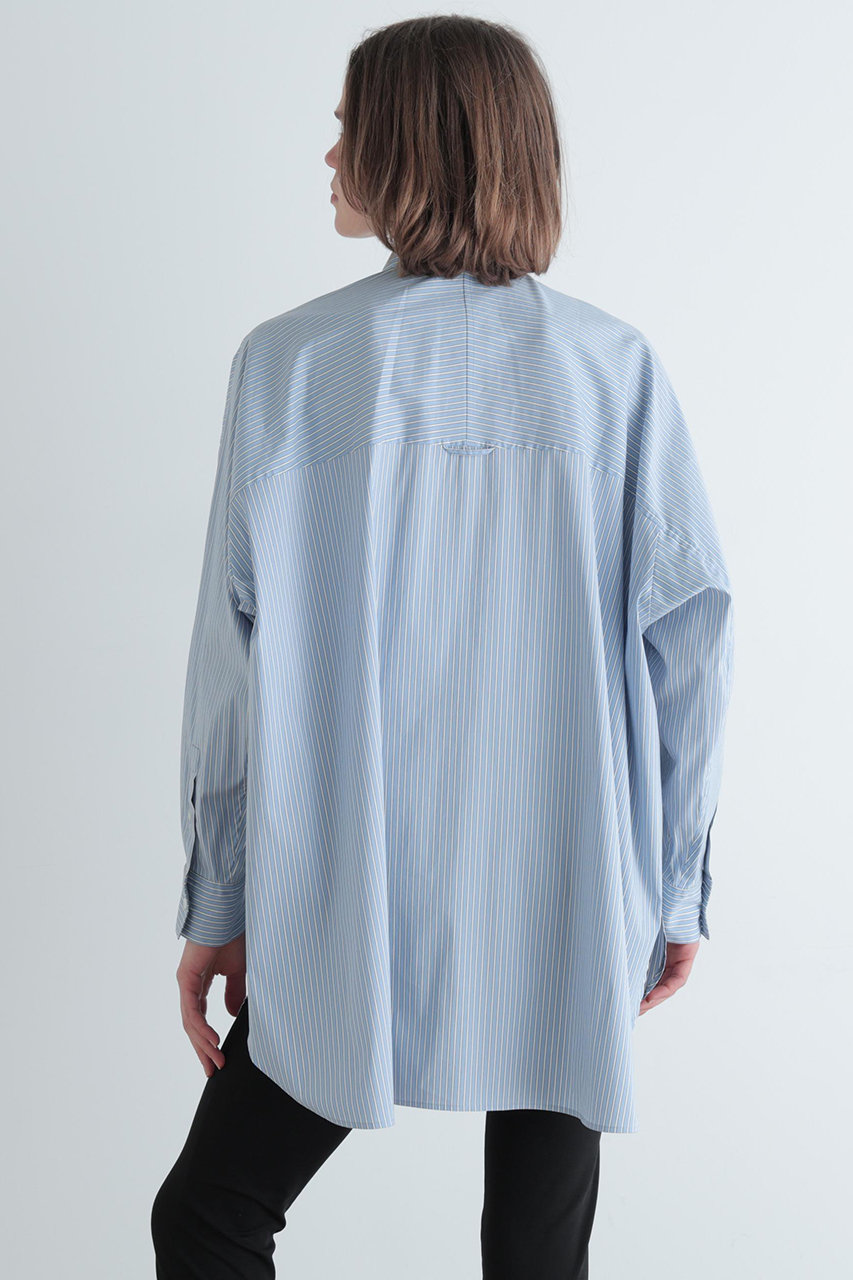 LE PHIL(ル フィル)｜オーバーサイズブラウス/ブルー の通販｜ELLESHOP