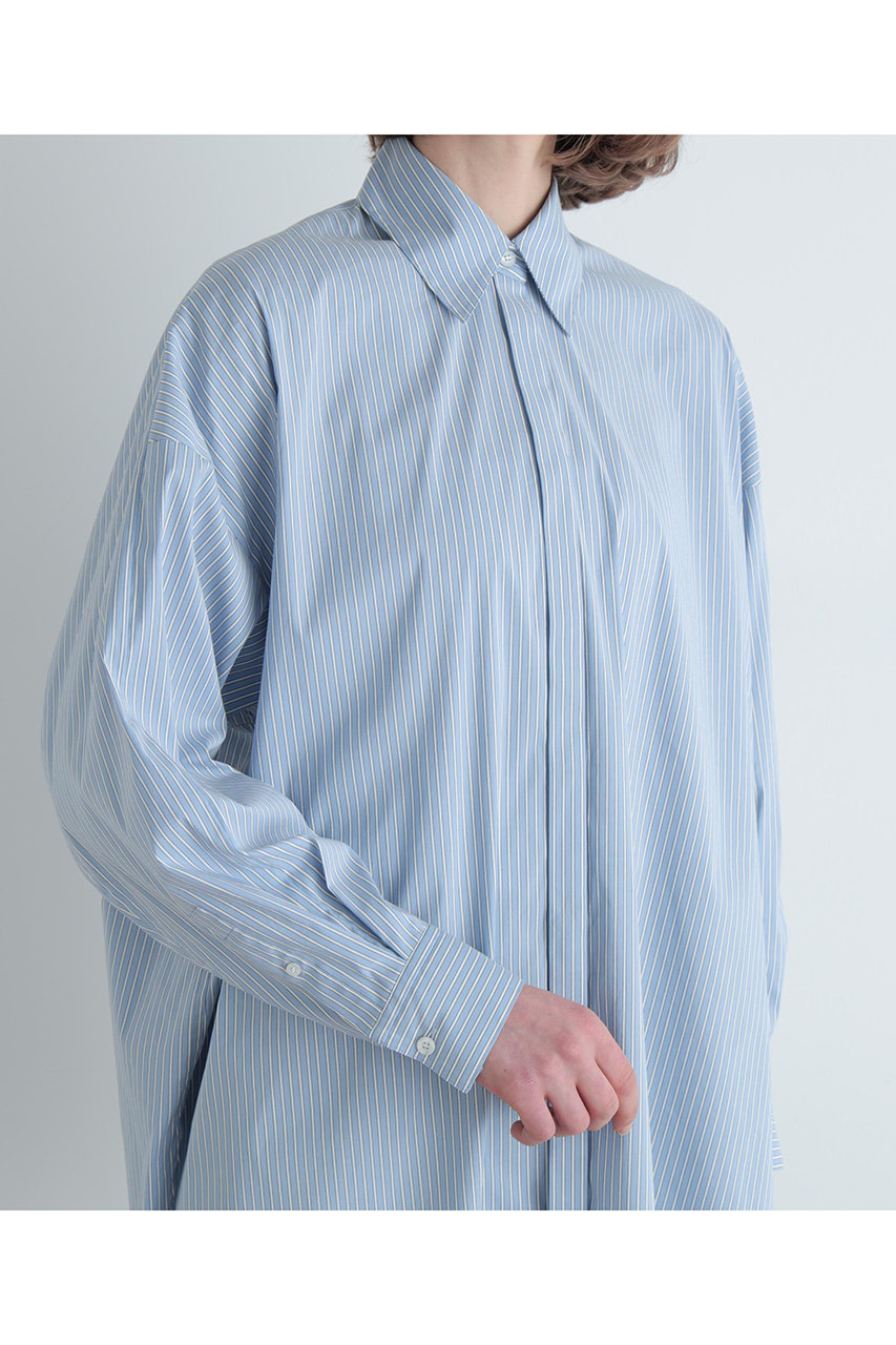 LE PHIL(ル フィル)｜オーバーサイズブラウス/ブルー の通販｜ELLESHOP