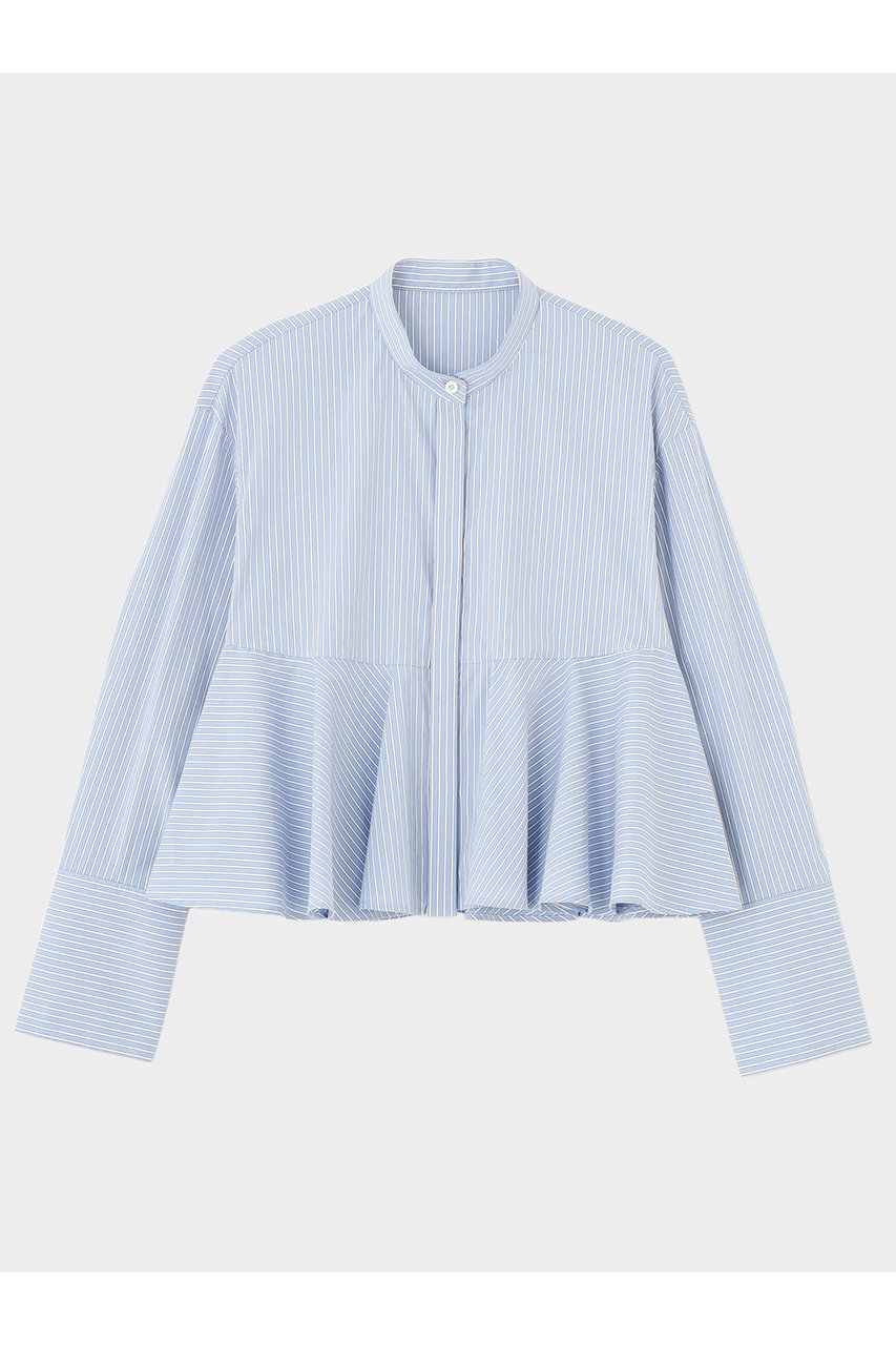 ル フィル/LE PHILのショートペプラムブラウス(ブルー/5346110208)