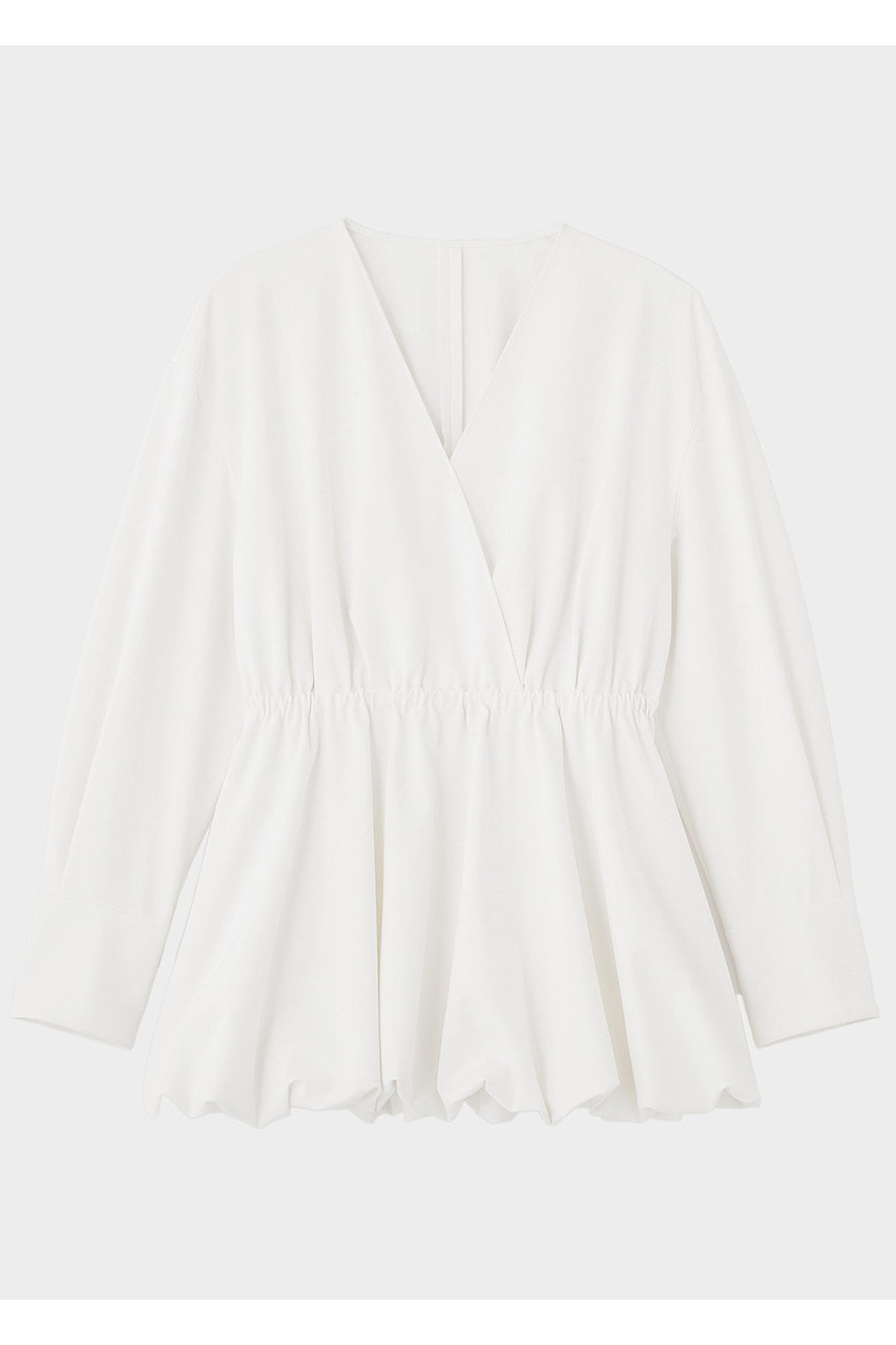 ル フィル/LE PHILのドライツイルカシュクールブラウス(ホワイト/5346110210)