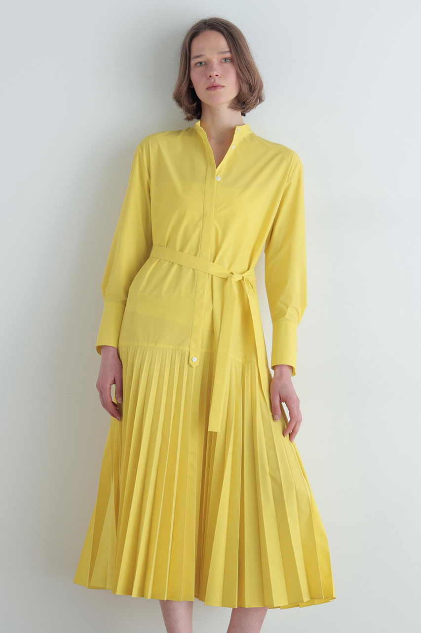 LE PHIL ルフィル 2022 フォルムカーディガン yellow LE PHIL(ル フィル)｜SOLOTEXブロードプリーツワンピース/イエロー の