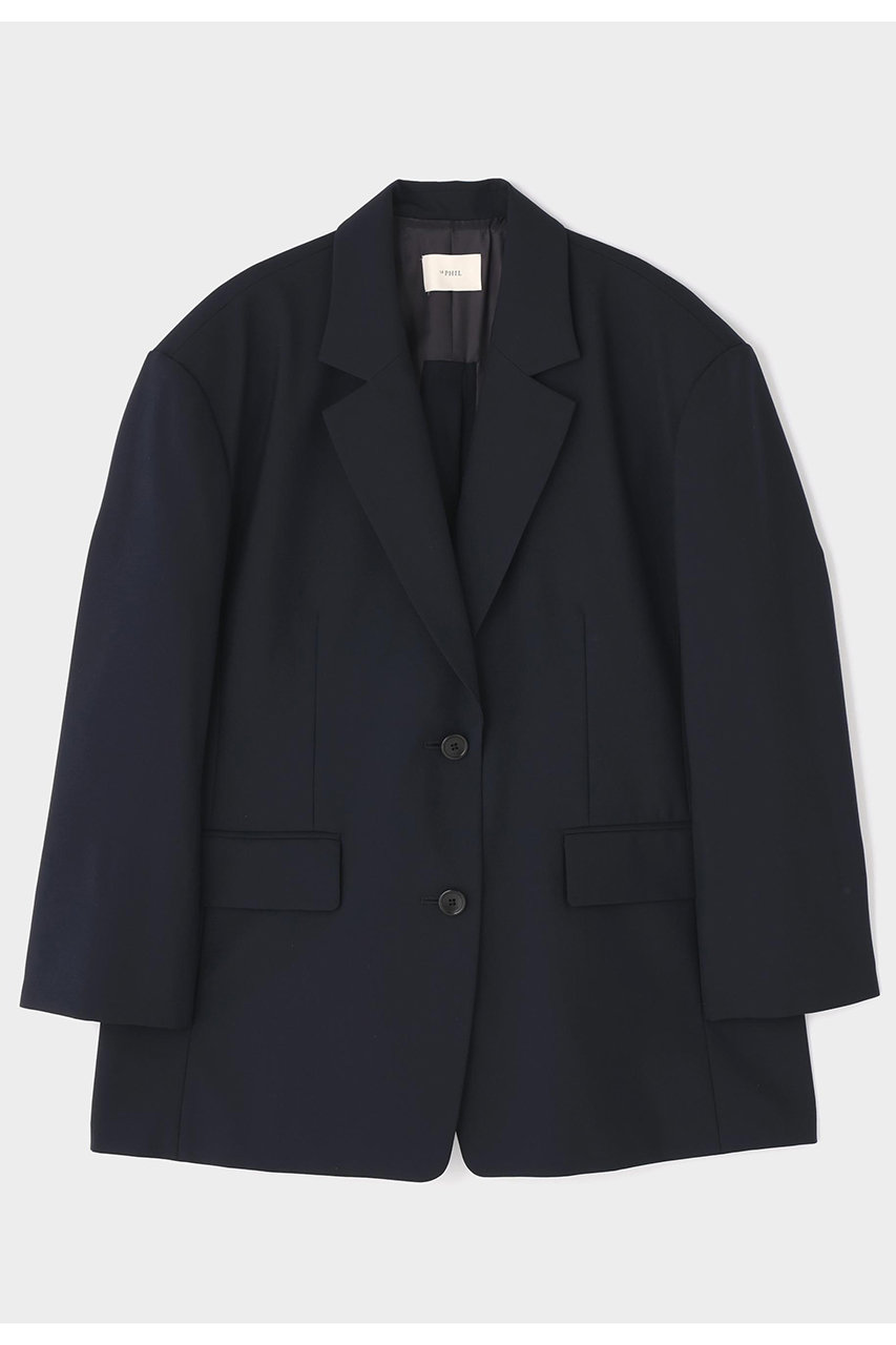 ル フィル/LE PHILのライトウールジャケット(ネイビー/5346150201)