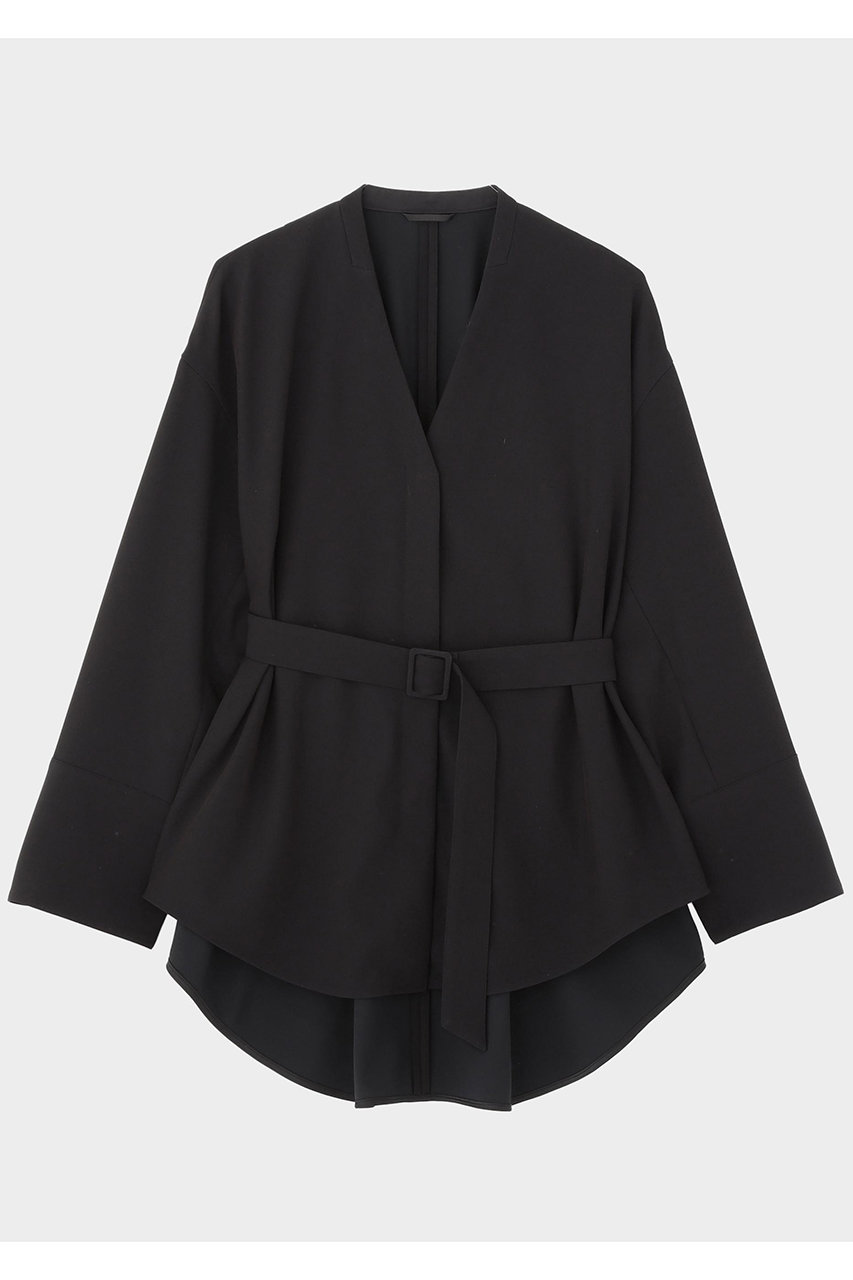 ル フィル/LE PHILの2WAYツイルブラウスジャケット(ブラック/5346150204)