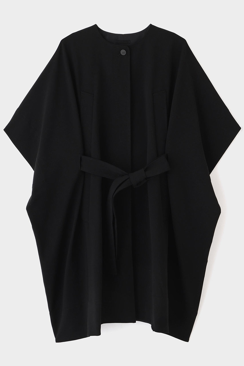 LE PHIL(ル フィル)｜ダブルクロスケープコート/ブラック の通販