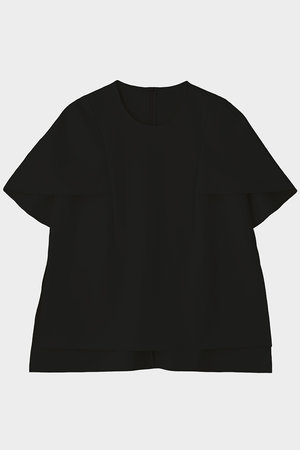 ル フィル/LE PHILの【予約販売】ライトダンボールケープブラウス(110400/110402)