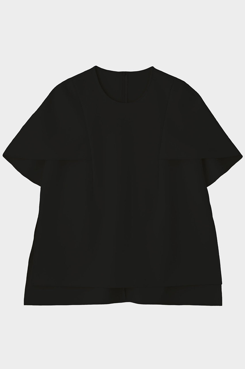 ル フィル/LE PHILの【予約販売】ライトダンボールケープブラウス(ブラック/5346110806)