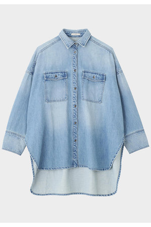 ル フィル/LE PHILの【予約販売】ウォッシュドデニムシャツＡ(110400/110403)