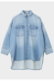 ウォッシュドデニムシャツＡ