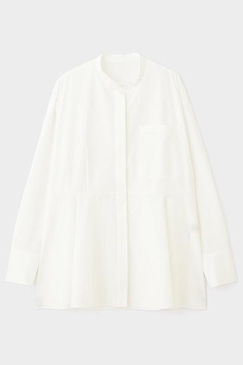 ル フィル/LE PHILのSOLOTEXペプラムブラウス(ホワイト/5346110821)