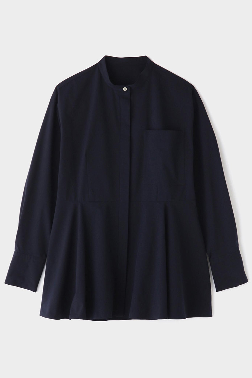 ル フィル/LE PHILのSOLOTEXペプラムブラウス(ネイビー/5346110821)