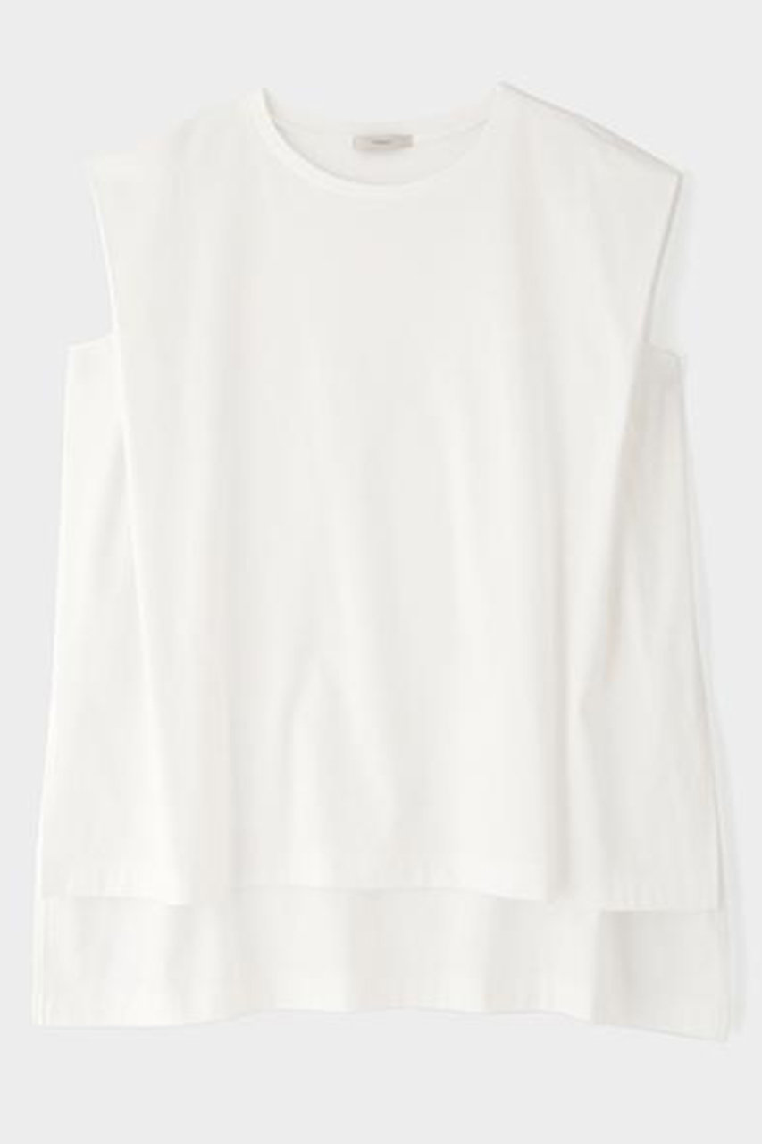 ル フィル/LE PHILの【予約販売】シルキースムースノースリーブT(ホワイト/5346160416)