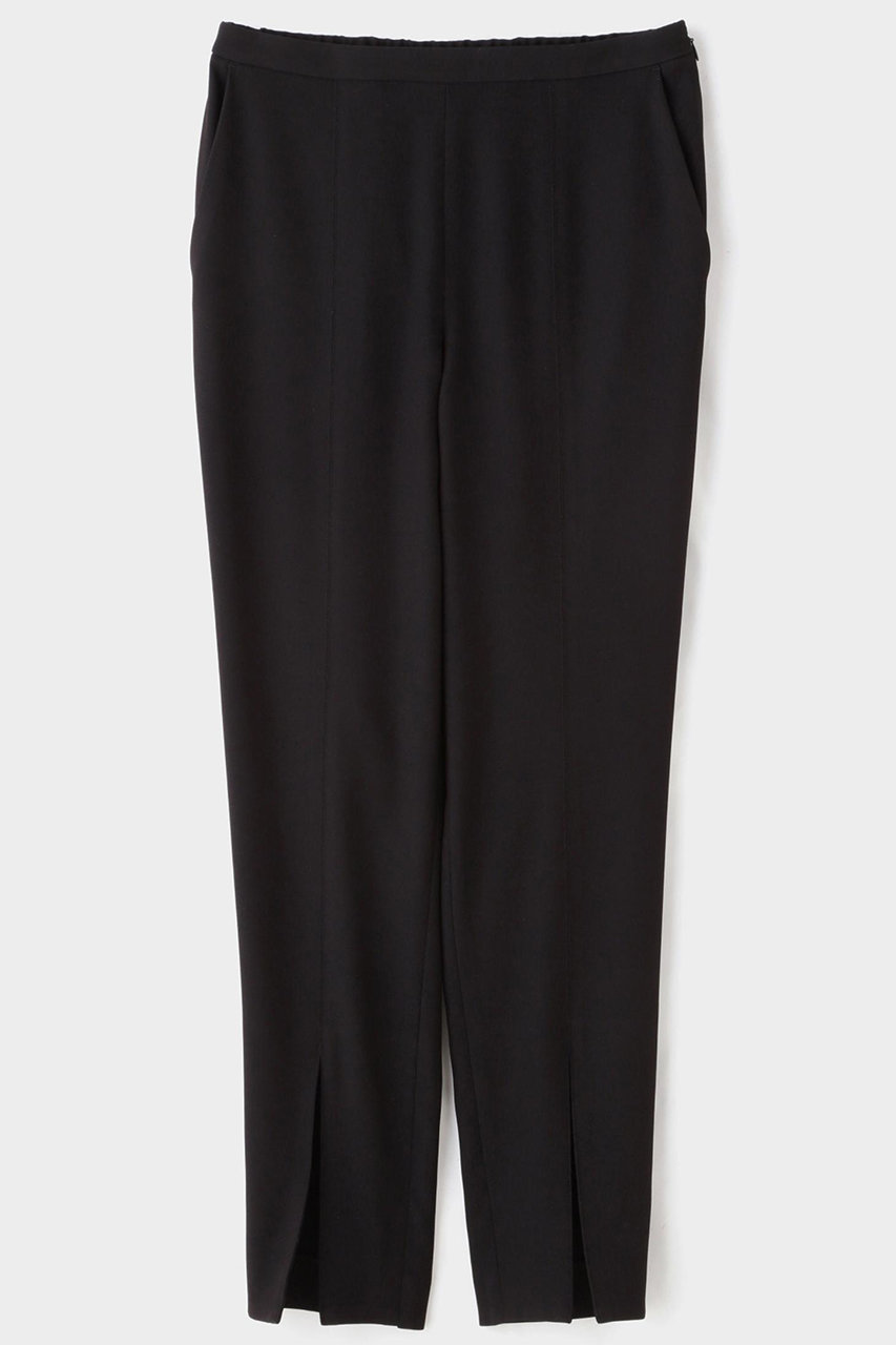 LE PHIL 2WAYツイルフロントスリットパンツ (ブラック, ００) ル フィル ELLE SHOP