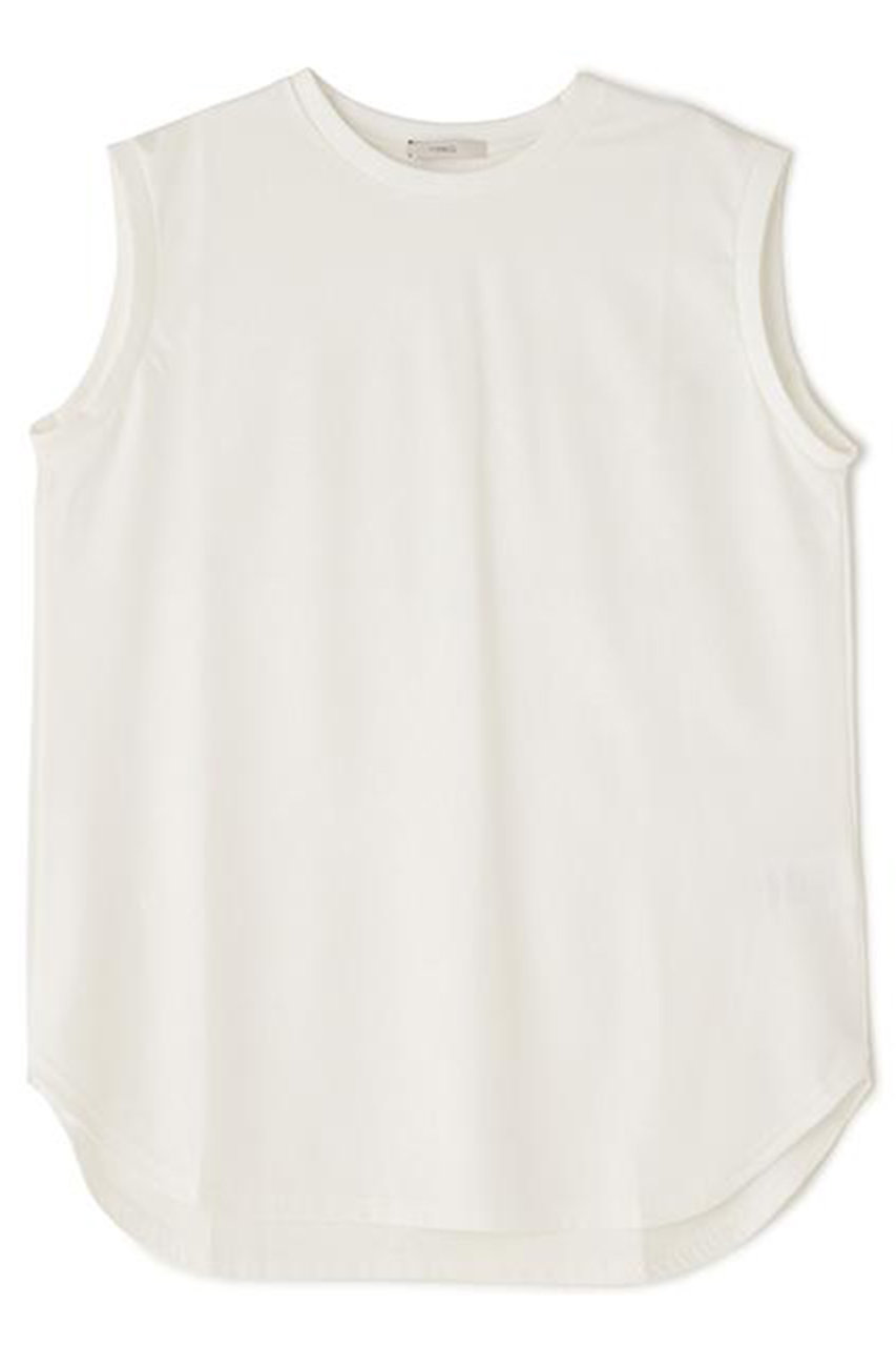 ル フィル/LE PHILのシルキースムースノースリーブ(ホワイト/5346960001)